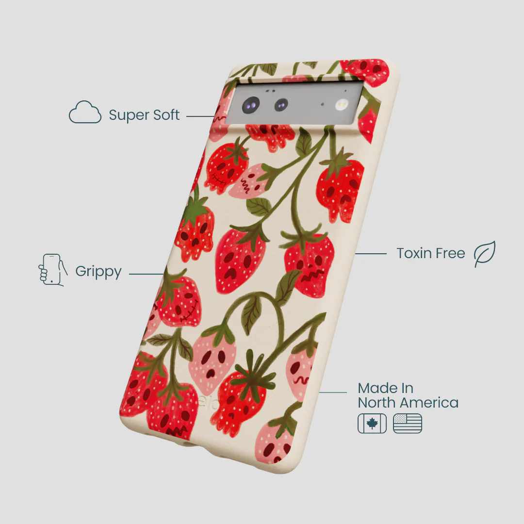 Seashell Strawboories Google Pixel 6a Case - Image 4