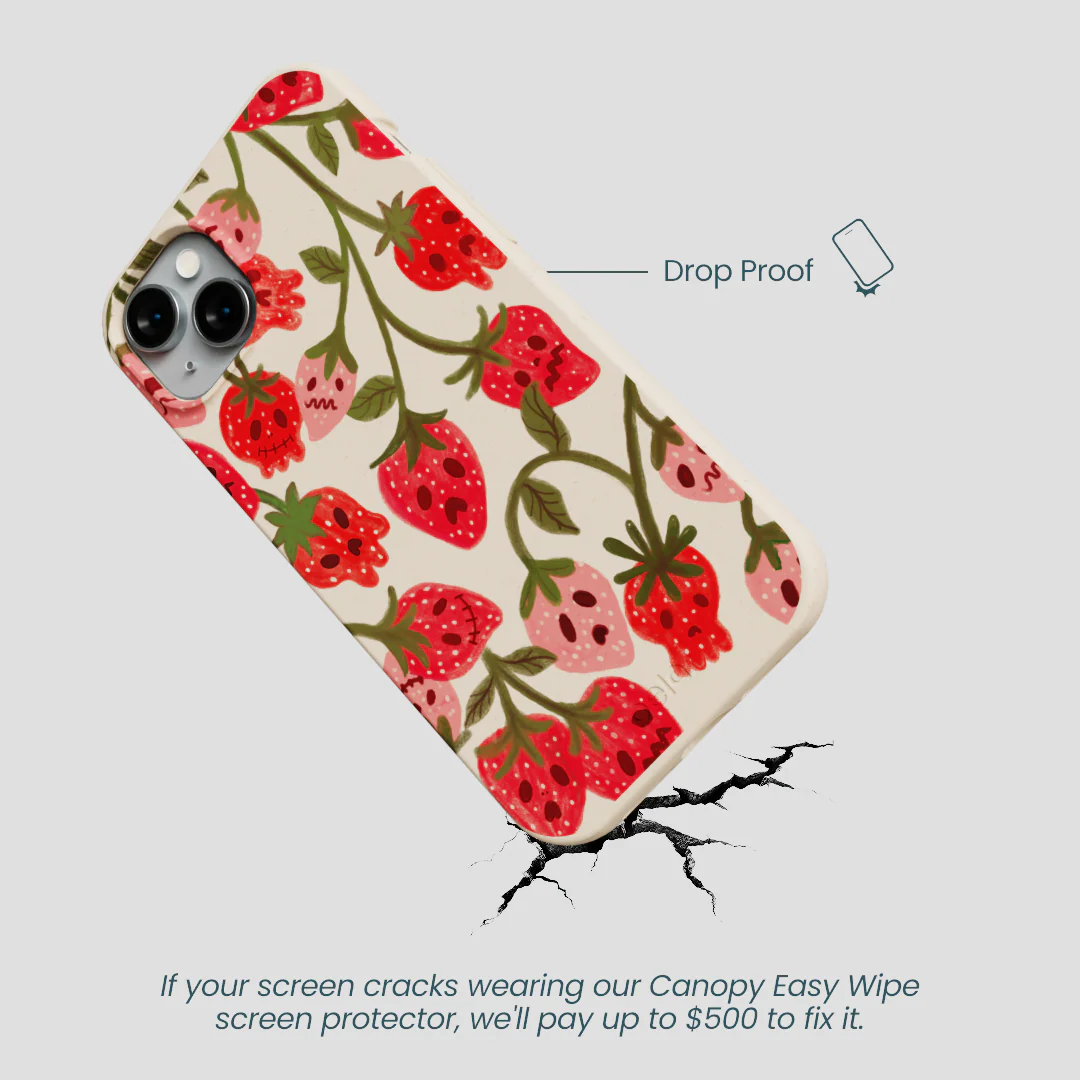 Seashell Strawboories iPhone 14 Plus Case - Image 5