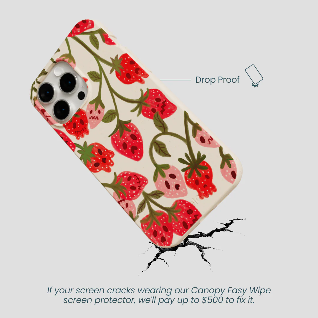 Seashell Strawboories iPhone 14 Pro Max Case - Image 5