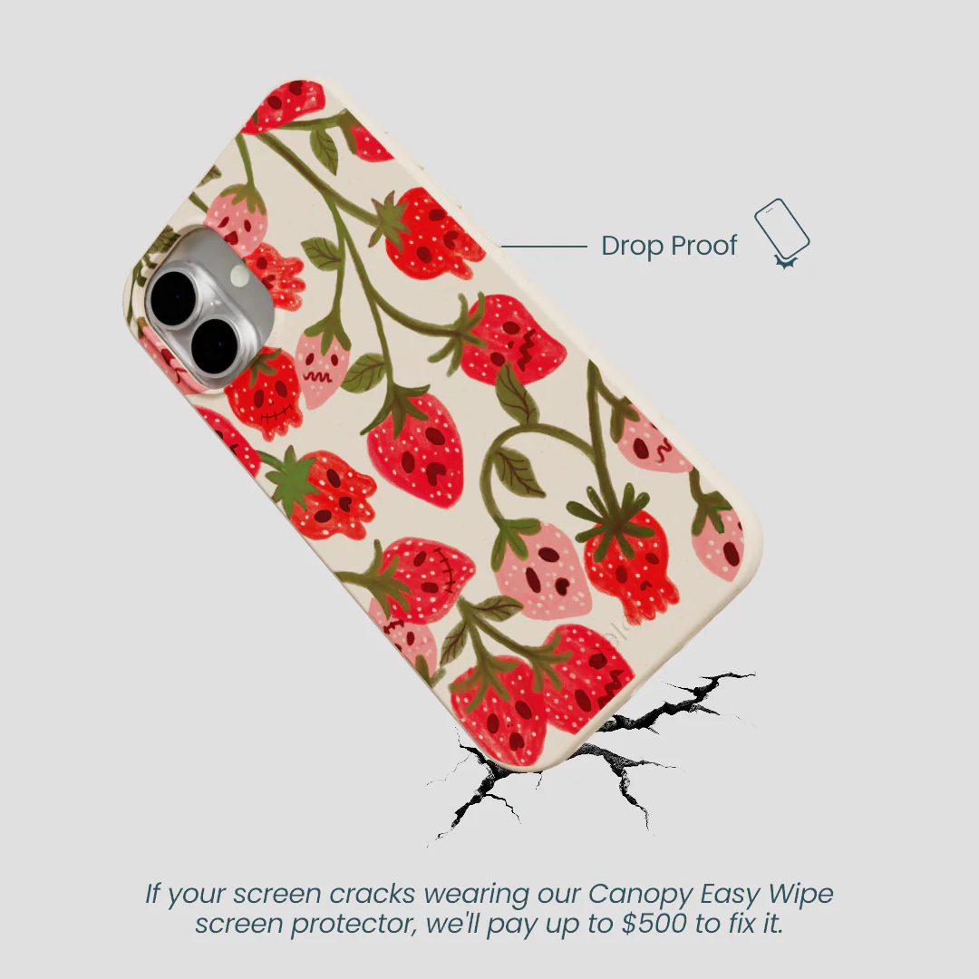 Seashell Strawboories iPhone 16 Plus Case - Image 5