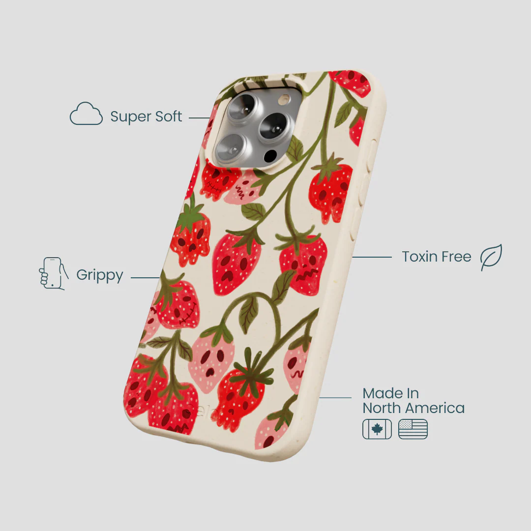 Seashell Strawboories iPhone 16 Pro Case - Image 4