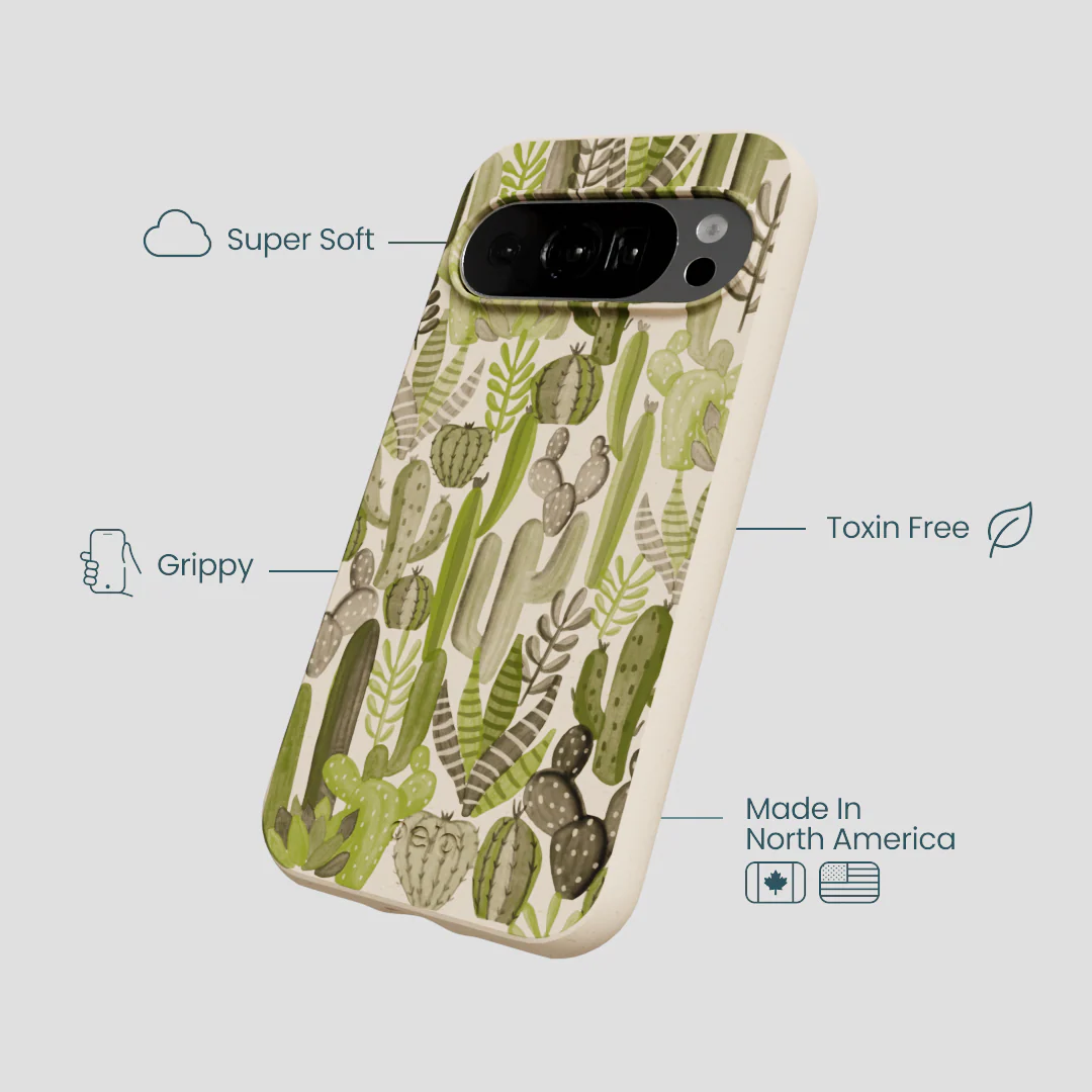 Seashell Succulent Cacti Google Pixel 10/10 Pro Case - Image 4