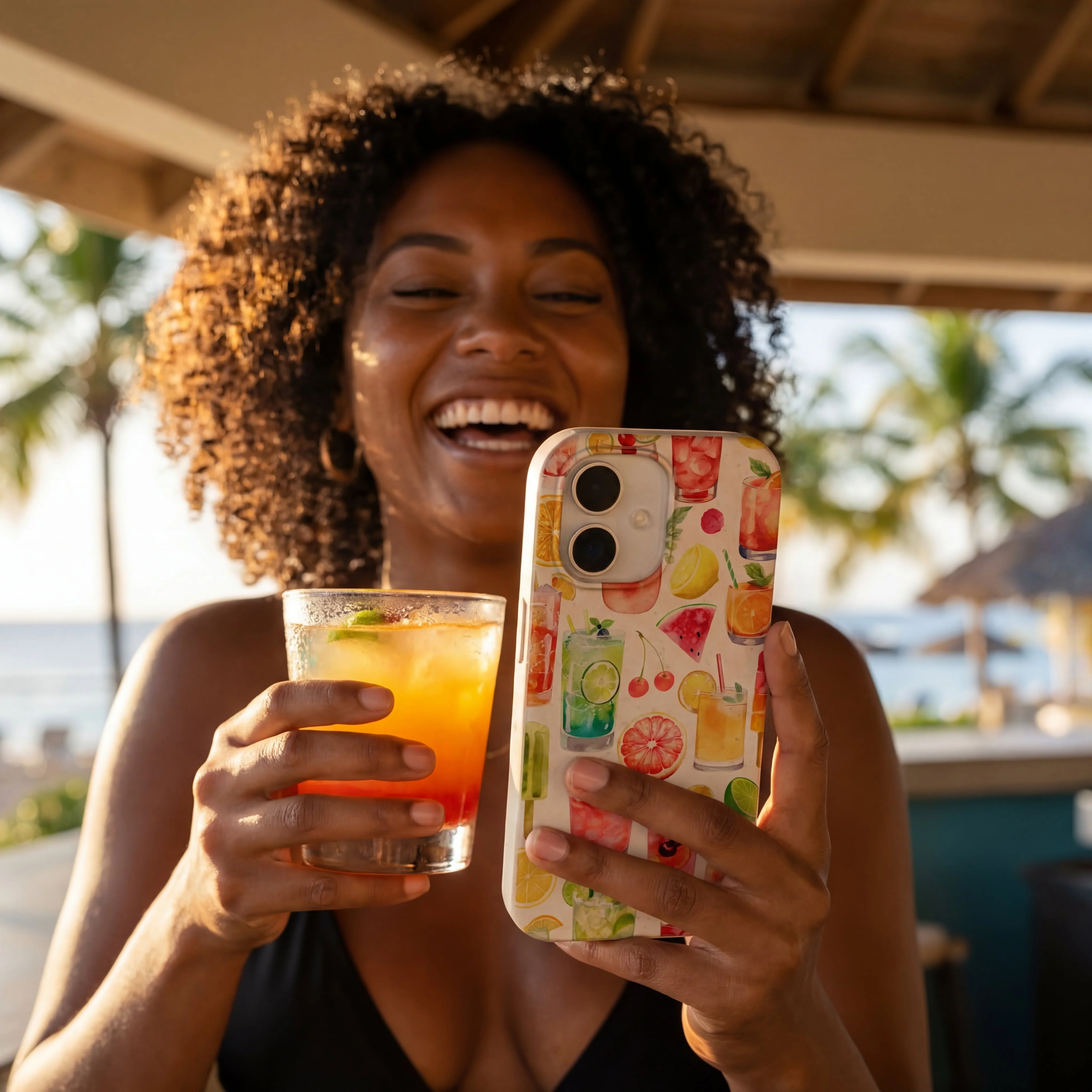 Seashell Sunset Sips iPhone 13 Pro Max Case - Image 2