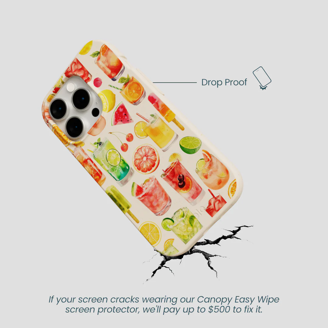 Seashell Sunset Sips iPhone 14 Pro Case - Image 5