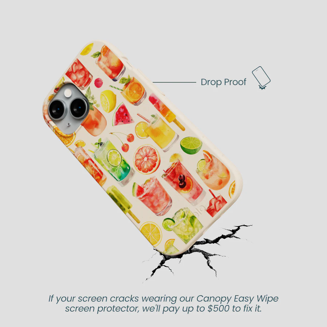 Seashell Sunset Sips iPhone 15 Case - Image 5