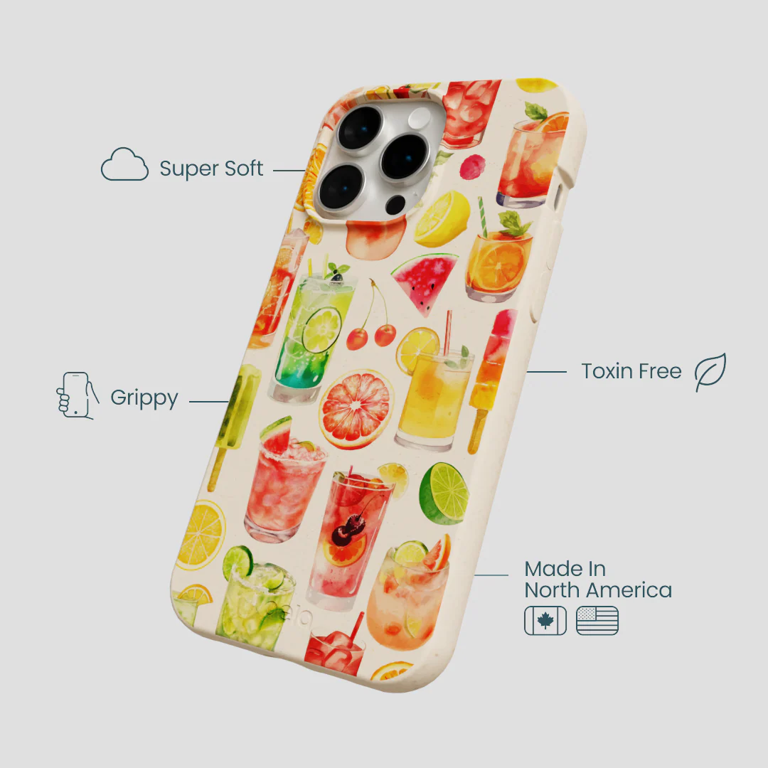 Seashell Sunset Sips iPhone 15 Pro Max Case - Image 4