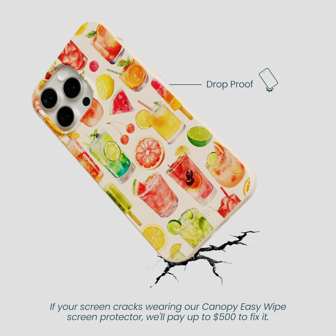 Seashell Sunset Sips iPhone 15 Pro Max Case - Image 5