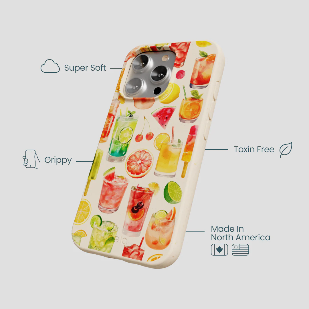 Seashell Sunset Sips iPhone 16 Pro Case - Image 4