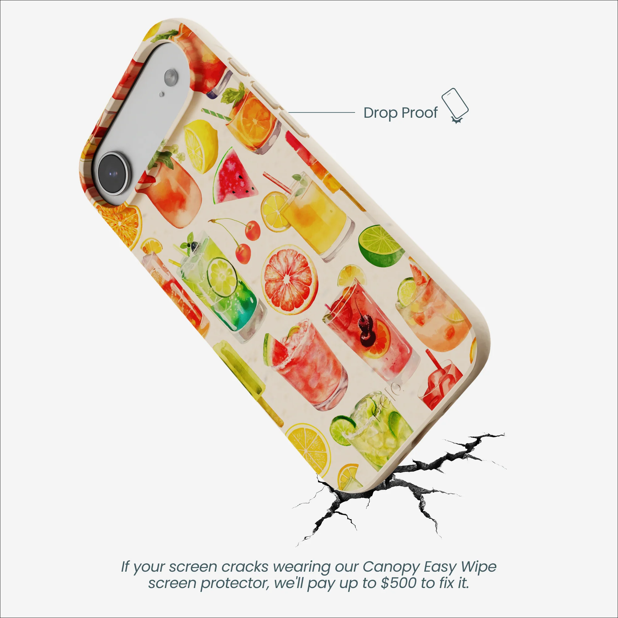 Seashell Sunset Sips iPhone Air Case - Image 5
