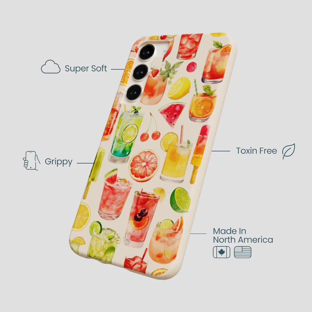 Seashell Sunset Sips Samsung Galaxy S24+(Plus) Case - Image 4