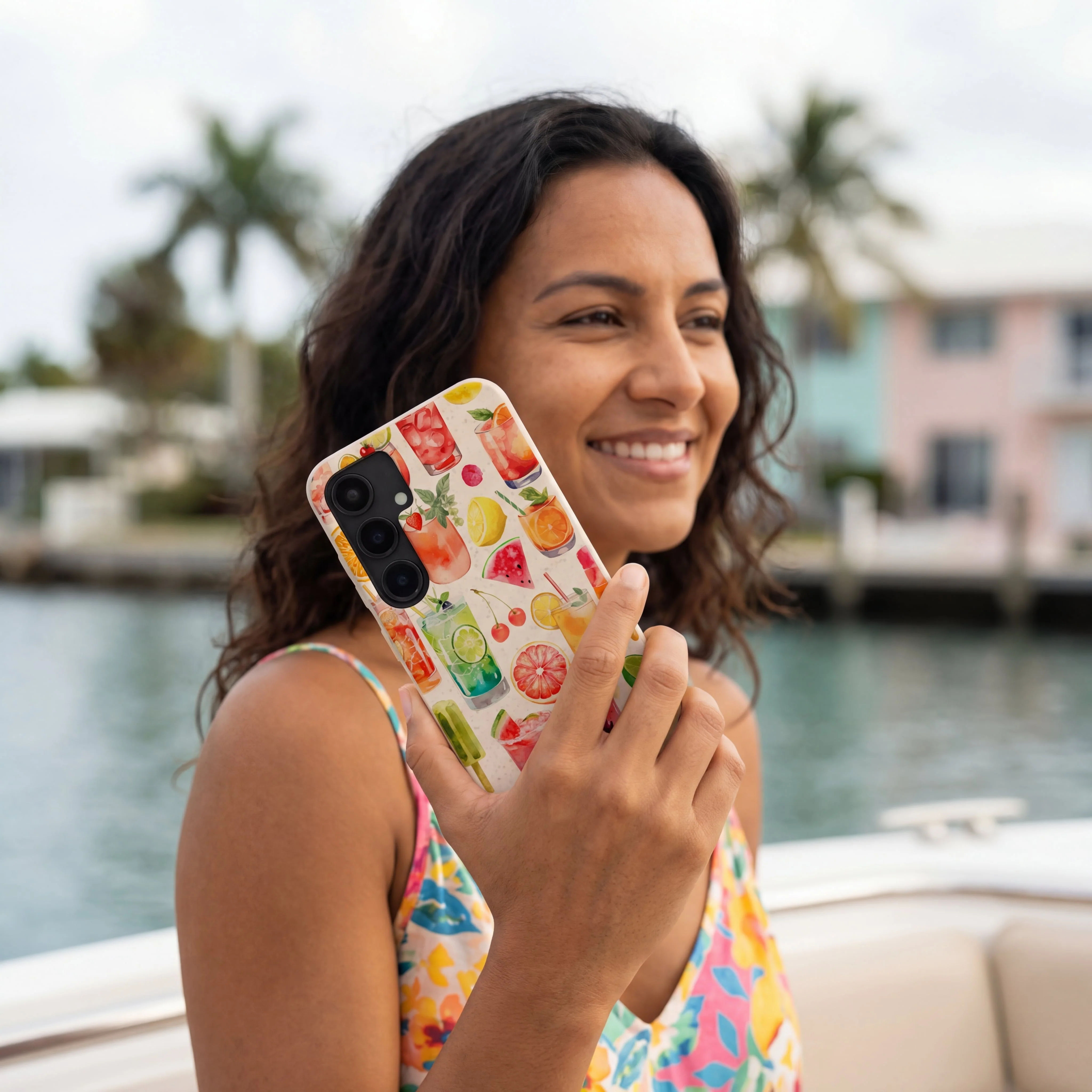 Seashell Sunset Sips Samsung Galaxy S24 Ultra Case - Image 2