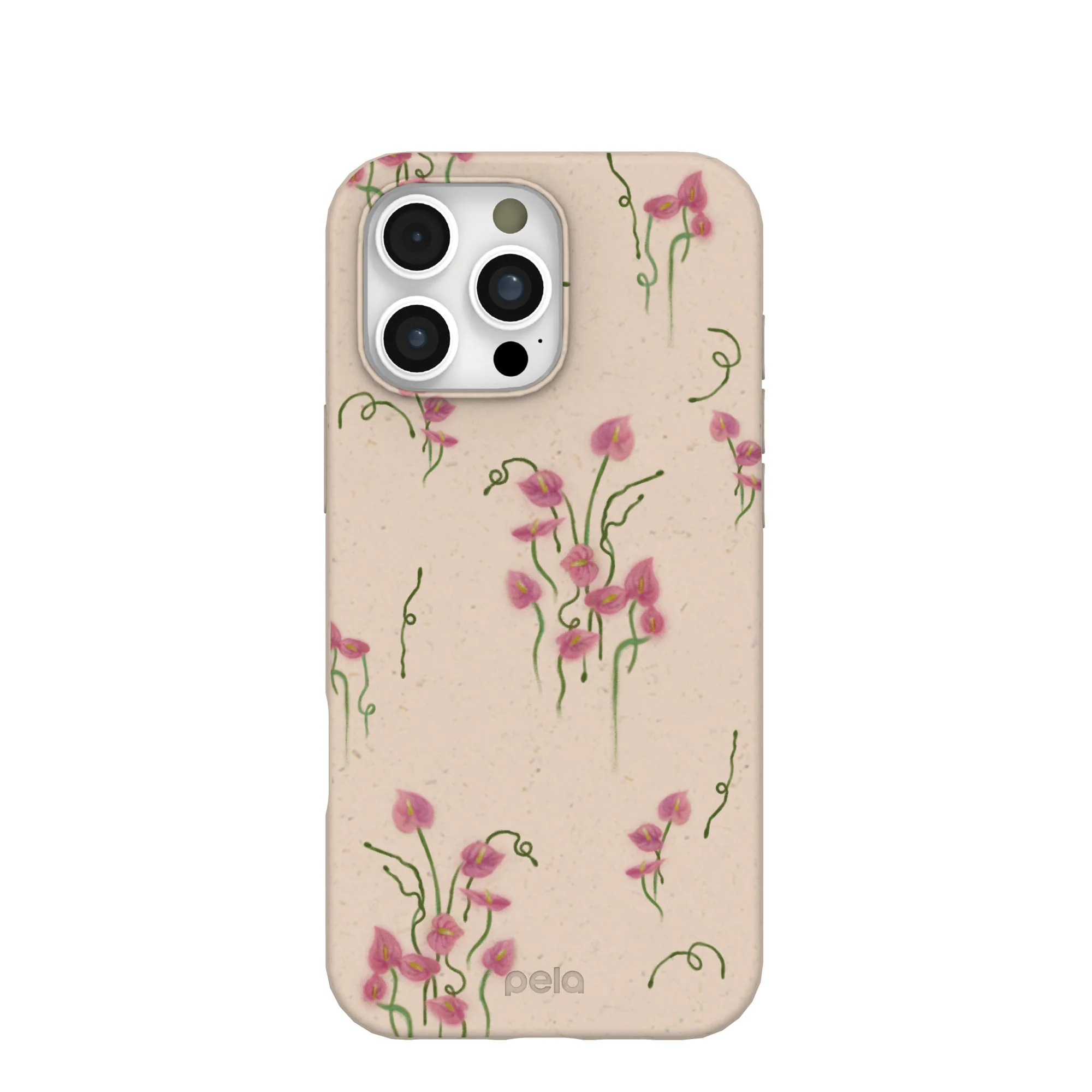 Seashell Sweet Anthuriums iPhone 16 Pro Max Case