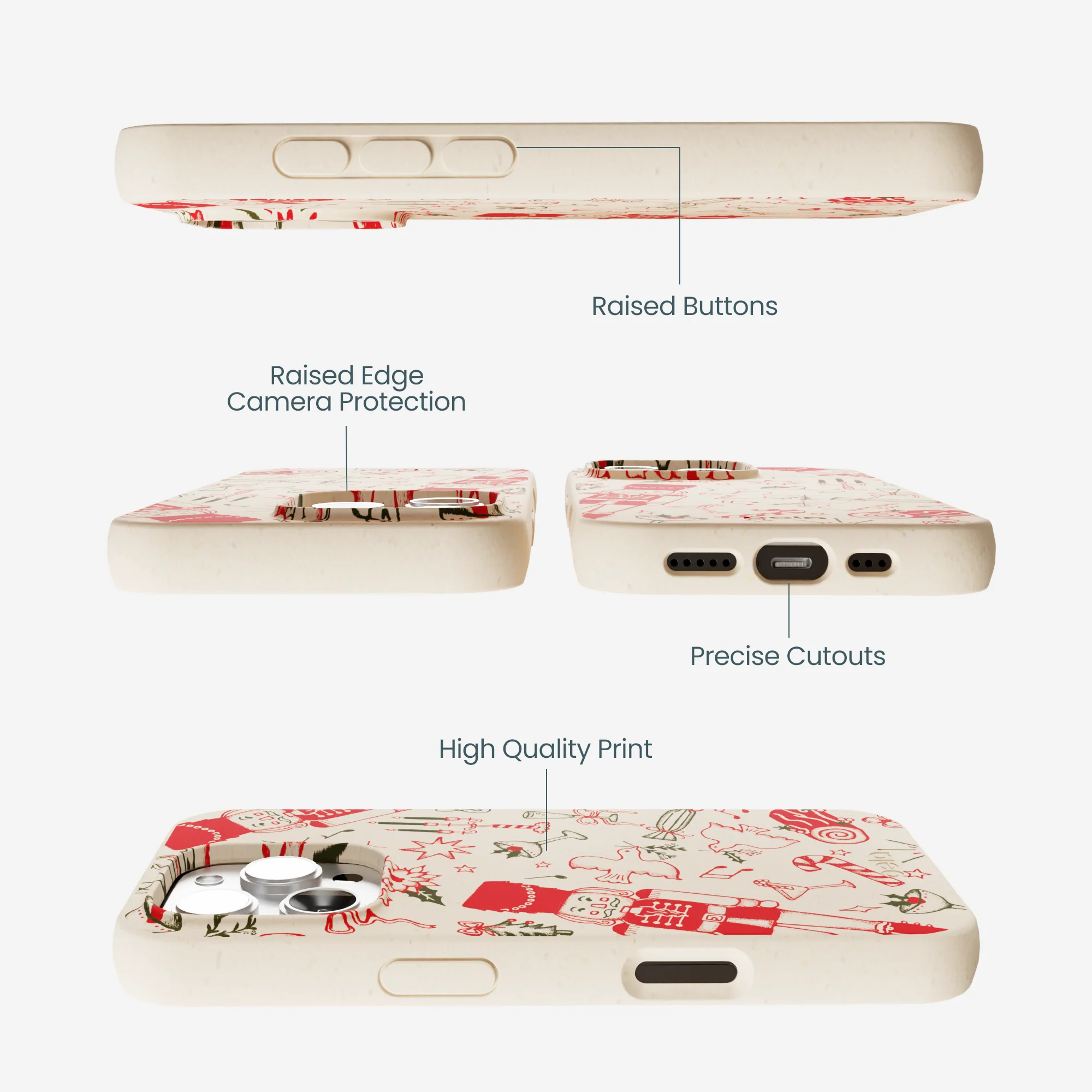 Seashell Sweet Nutcracker Mix iPhone 16 Pro Max Case - Image 3
