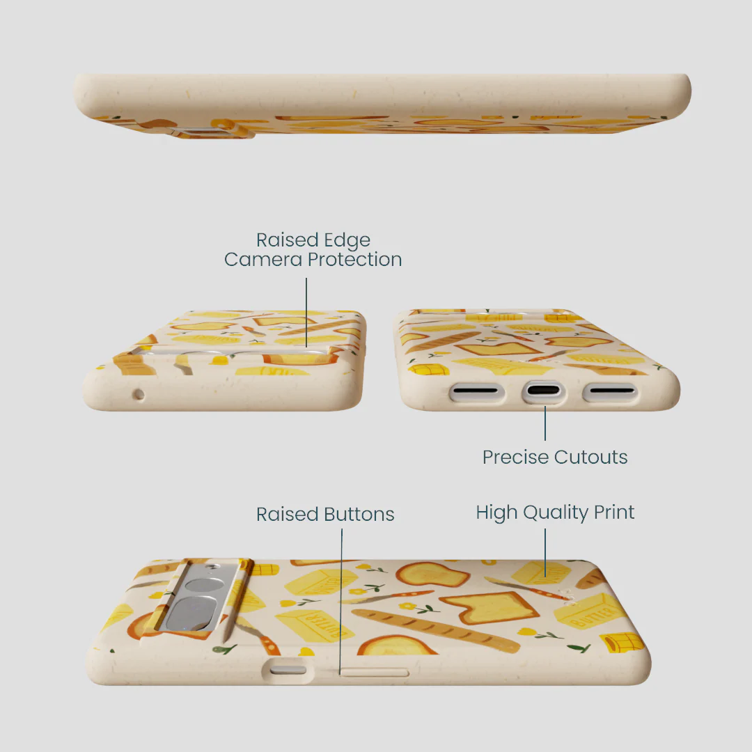 Seashell Toast Garden Google Pixel 7 Pro Case - Image 3