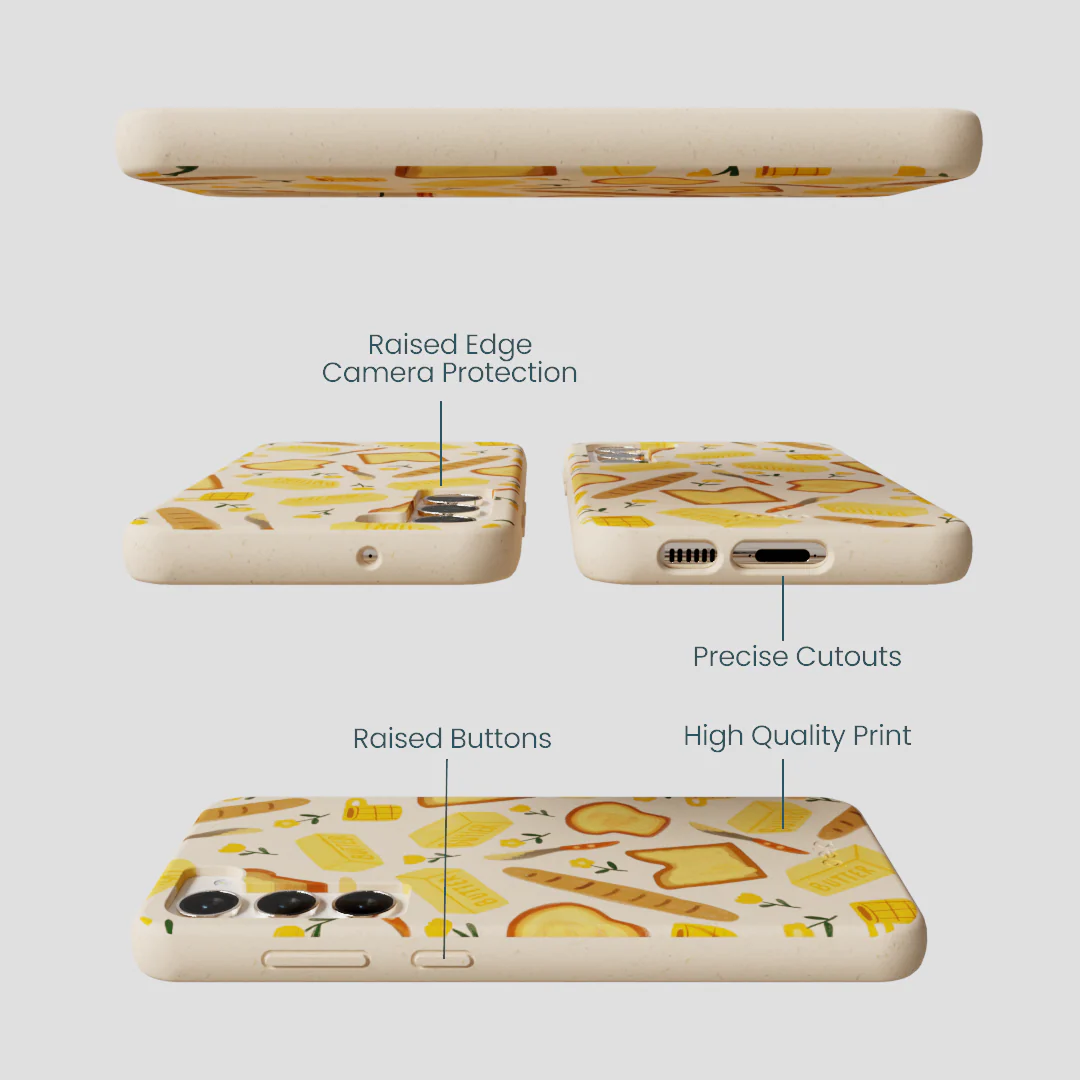 Seashell Toast Garden Samsung Galaxy S23+(Plus) Case - Image 3
