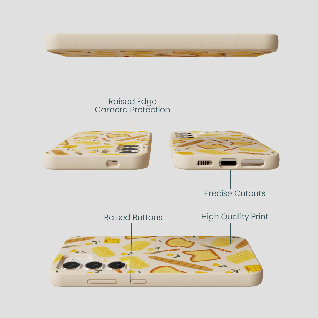 Seashell Toast Garden Samsung Galaxy S24 Case - Image 3