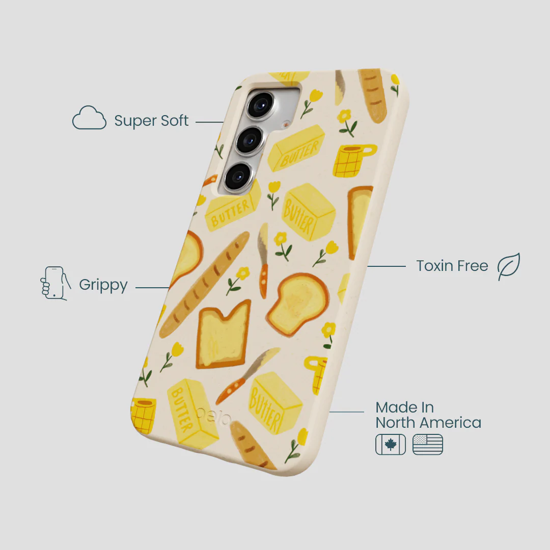 Seashell Toast Garden Samsung Galaxy S25 Case - Image 4