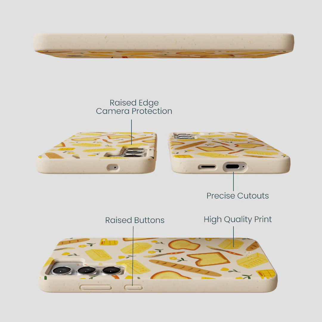 Seashell Toast Garden Samsung Galaxy S25+(Plus) Case - Image 3
