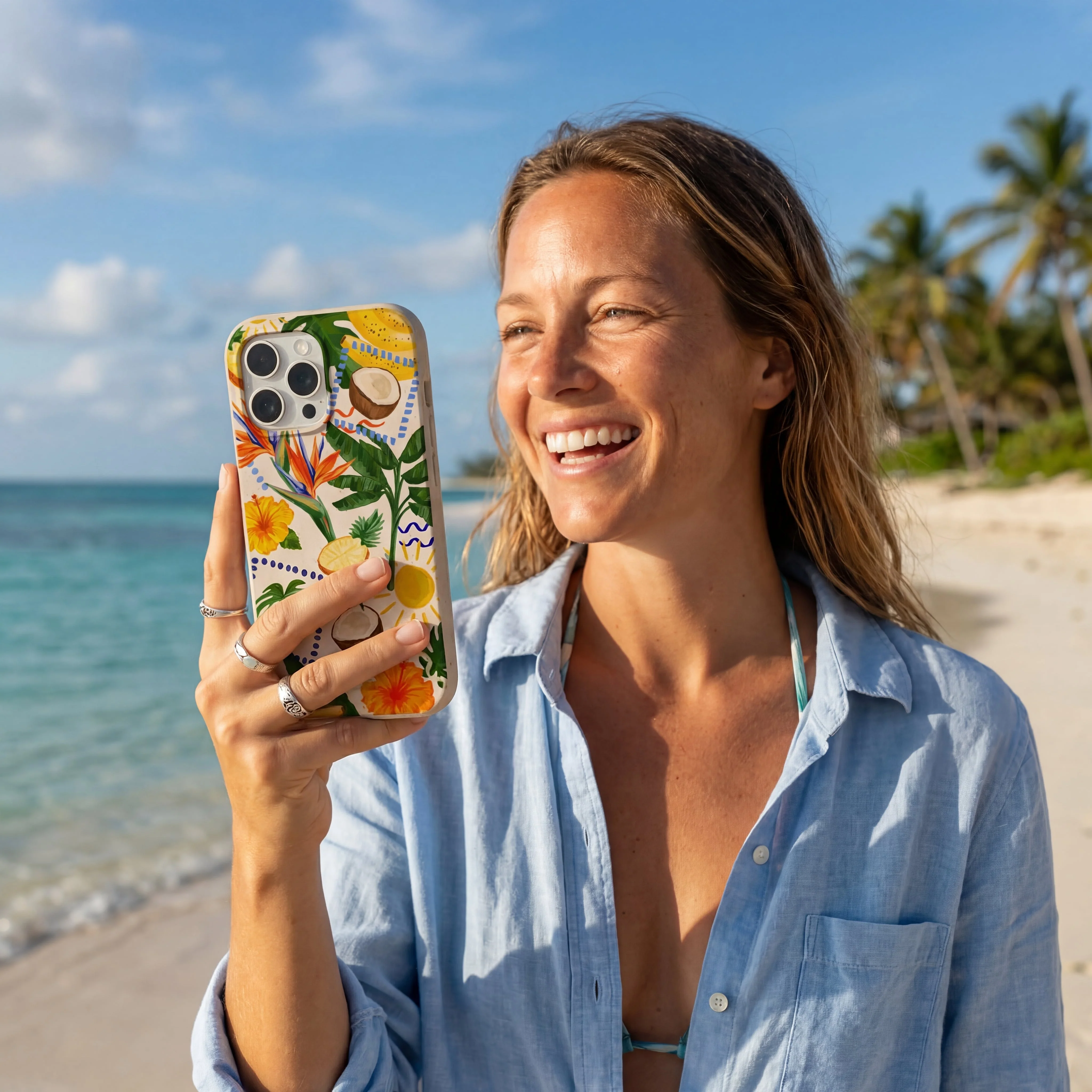 Seashell Tropics iPhone 16 Pro Case - Image 2