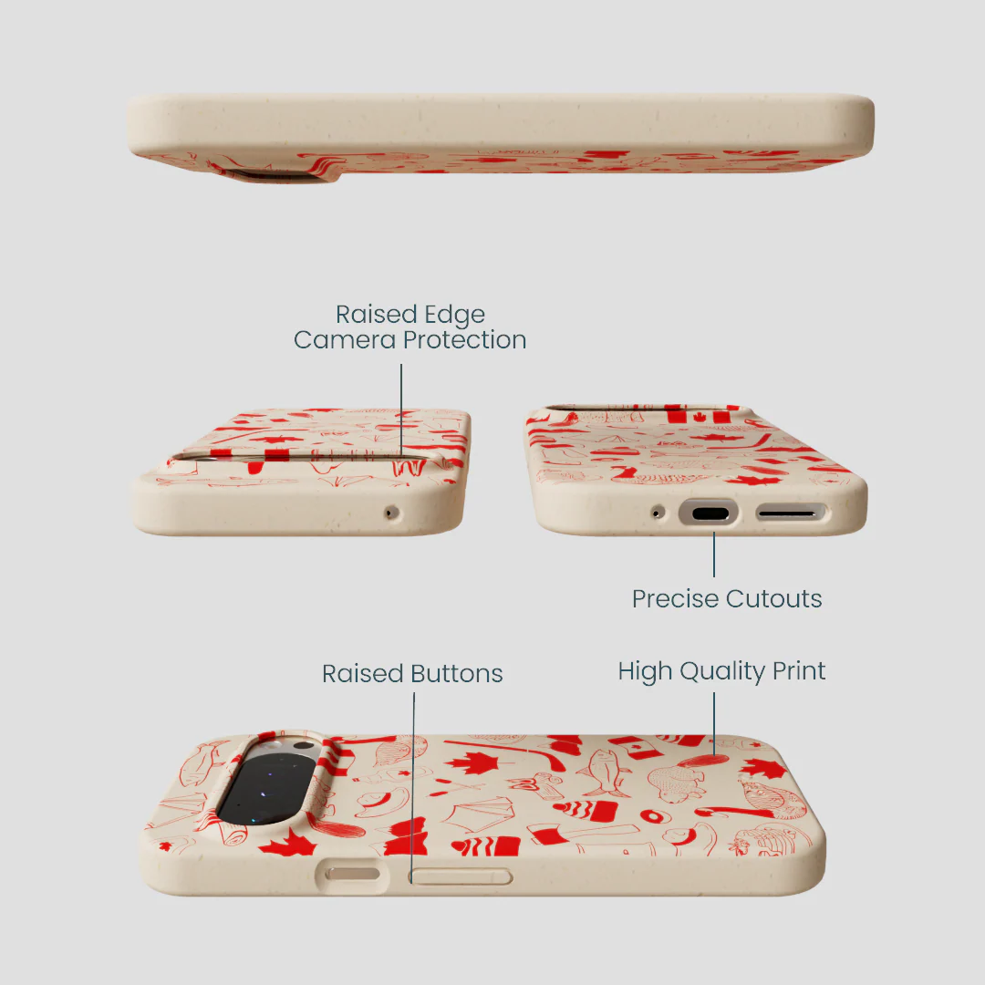 Seashell True North Red Google Pixel 9/9 Pro Case - Image 3