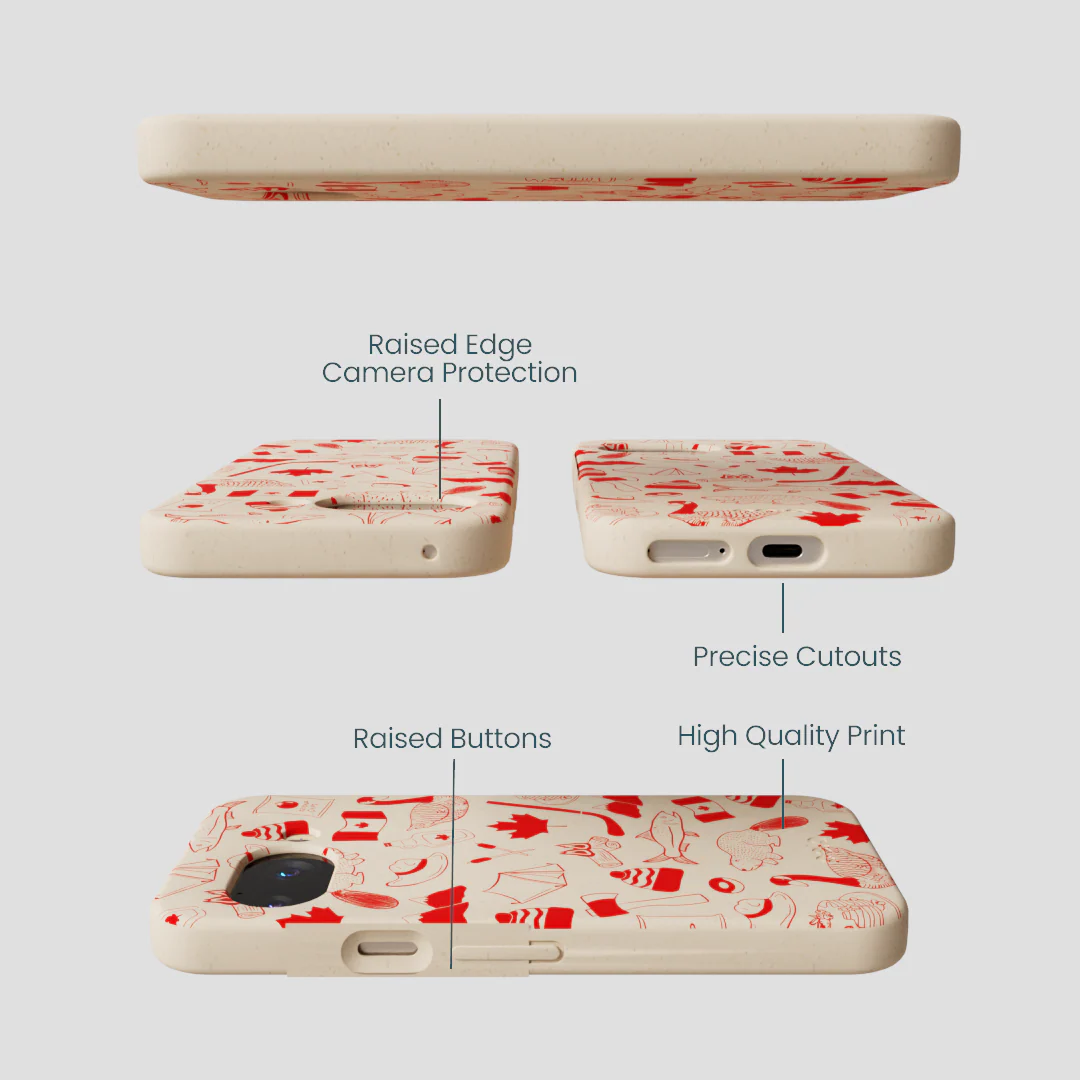Seashell True North Red Google Pixel 9a Case - Image 3