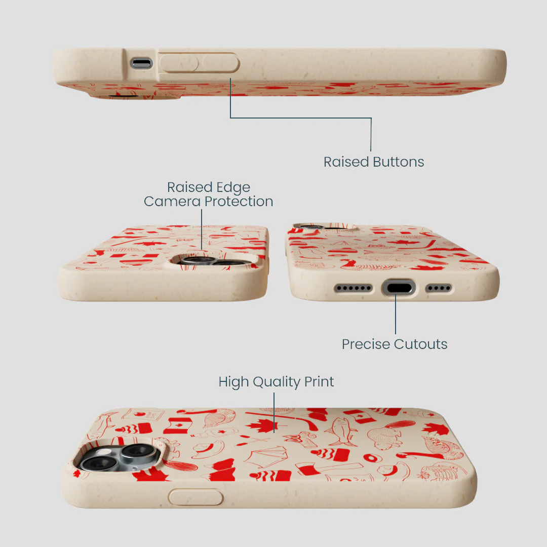 Seashell True North Red iPhone 14 Plus Case - Image 3