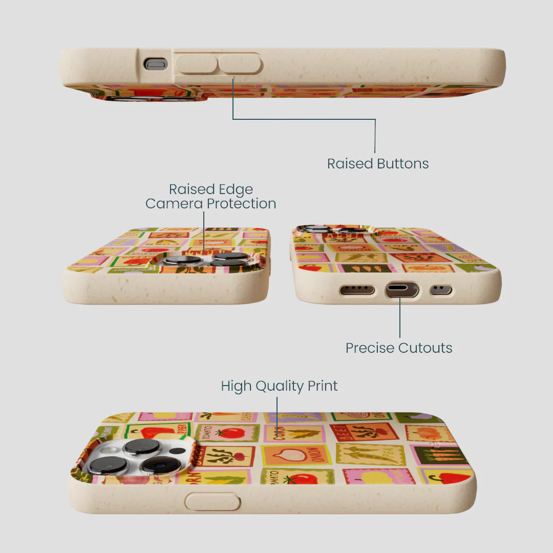 Seashell Veggie Packets iPhone 13 Pro Max Case - Image 3