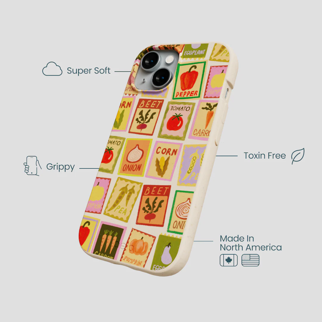 Seashell Veggie Packets iPhone 15 Case - Image 4