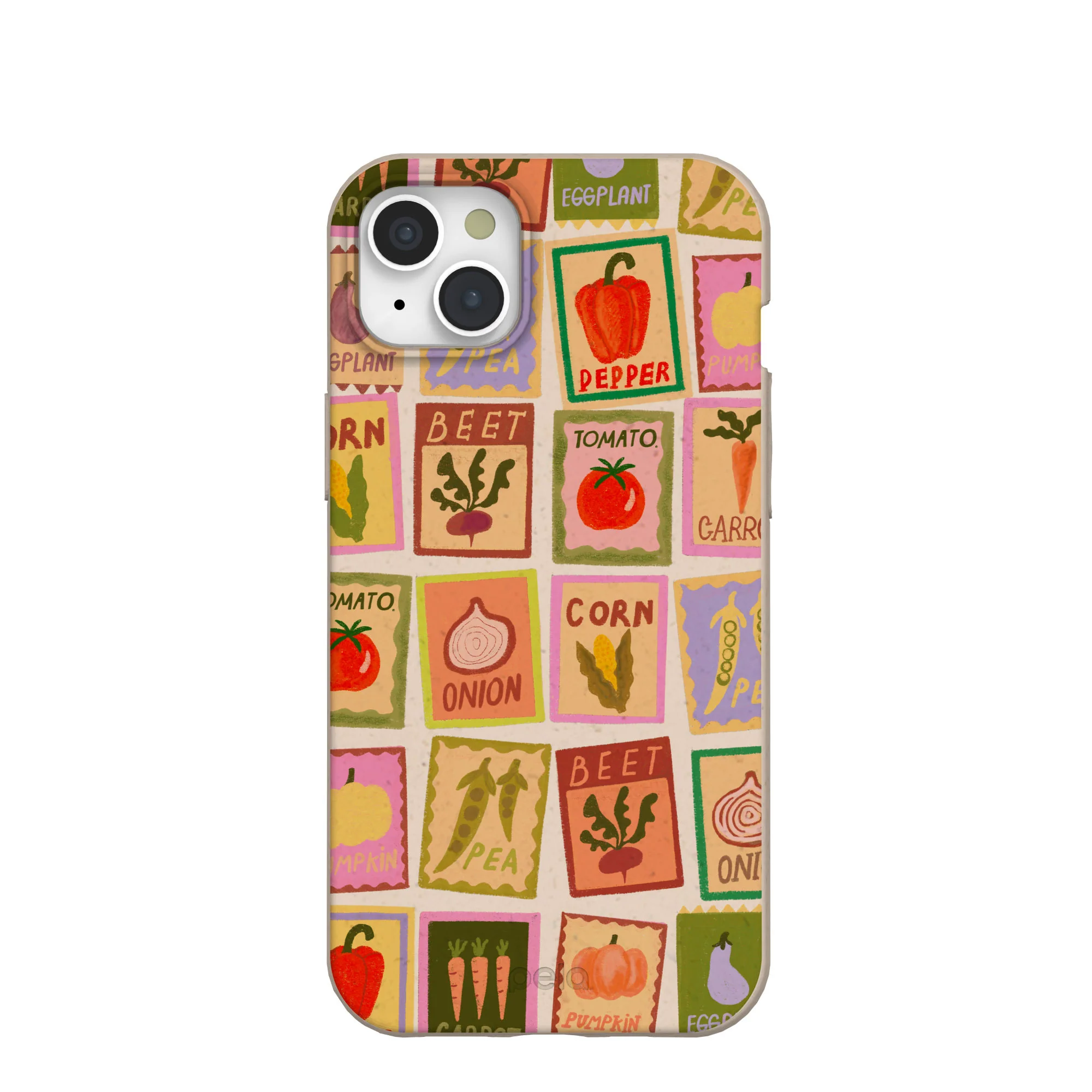 Seashell Veggie Packets iPhone 15 Plus Case