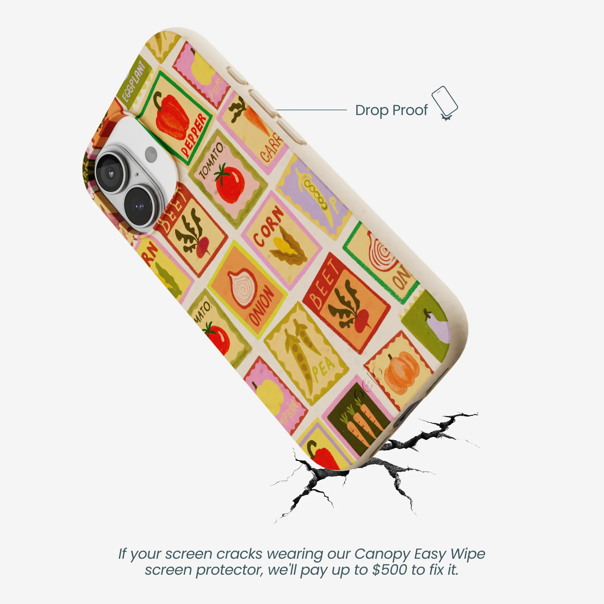 Seashell Veggie Packets iPhone 17 Case - Image 5