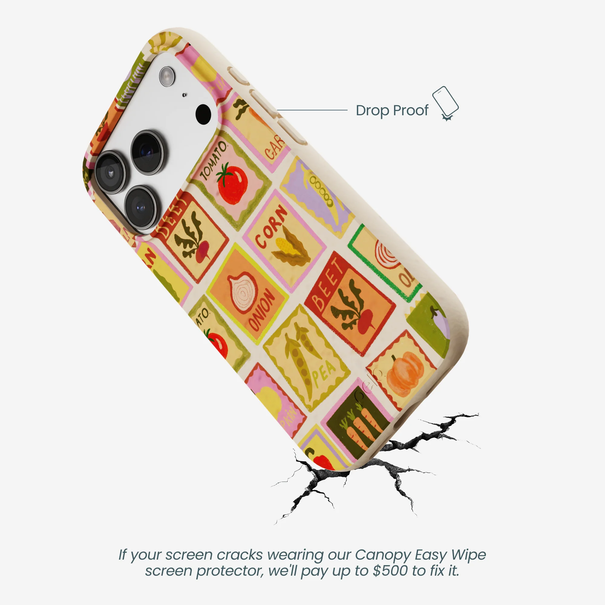 Seashell Veggie Packets iPhone 17 Pro Case - Image 5