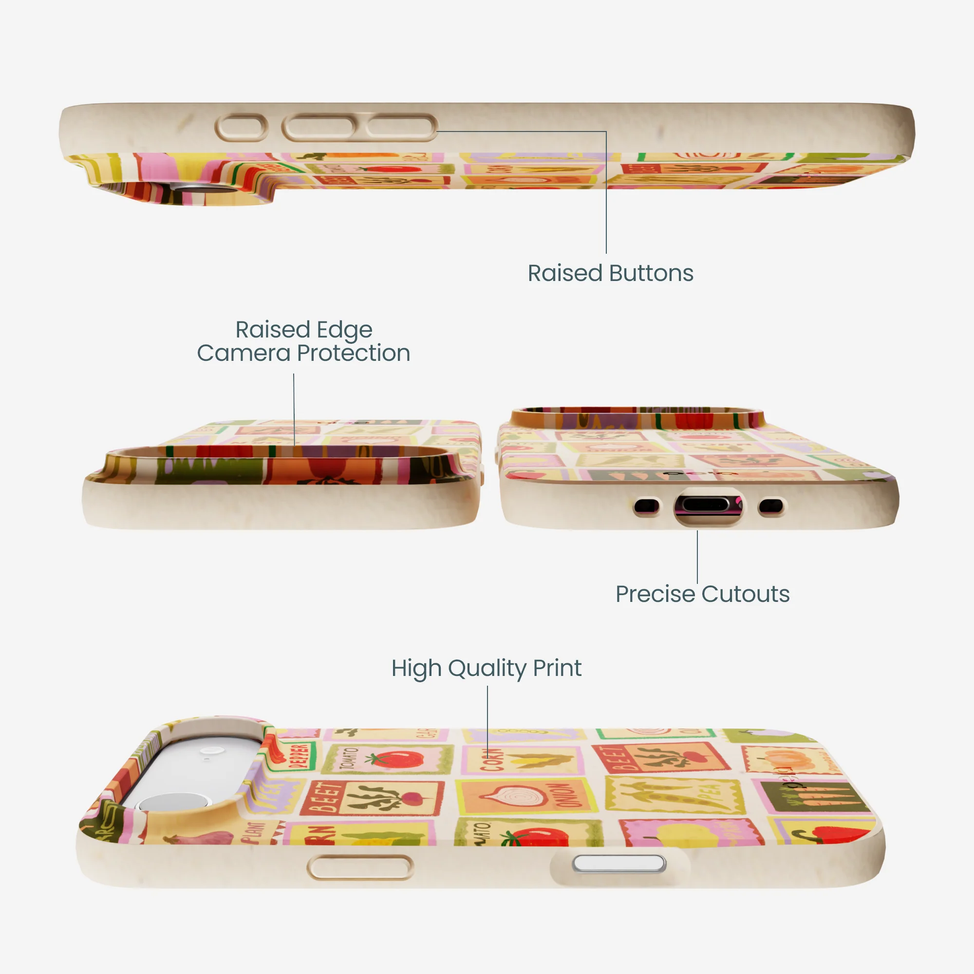 Seashell Veggie Packets iPhone Air Case - Image 2