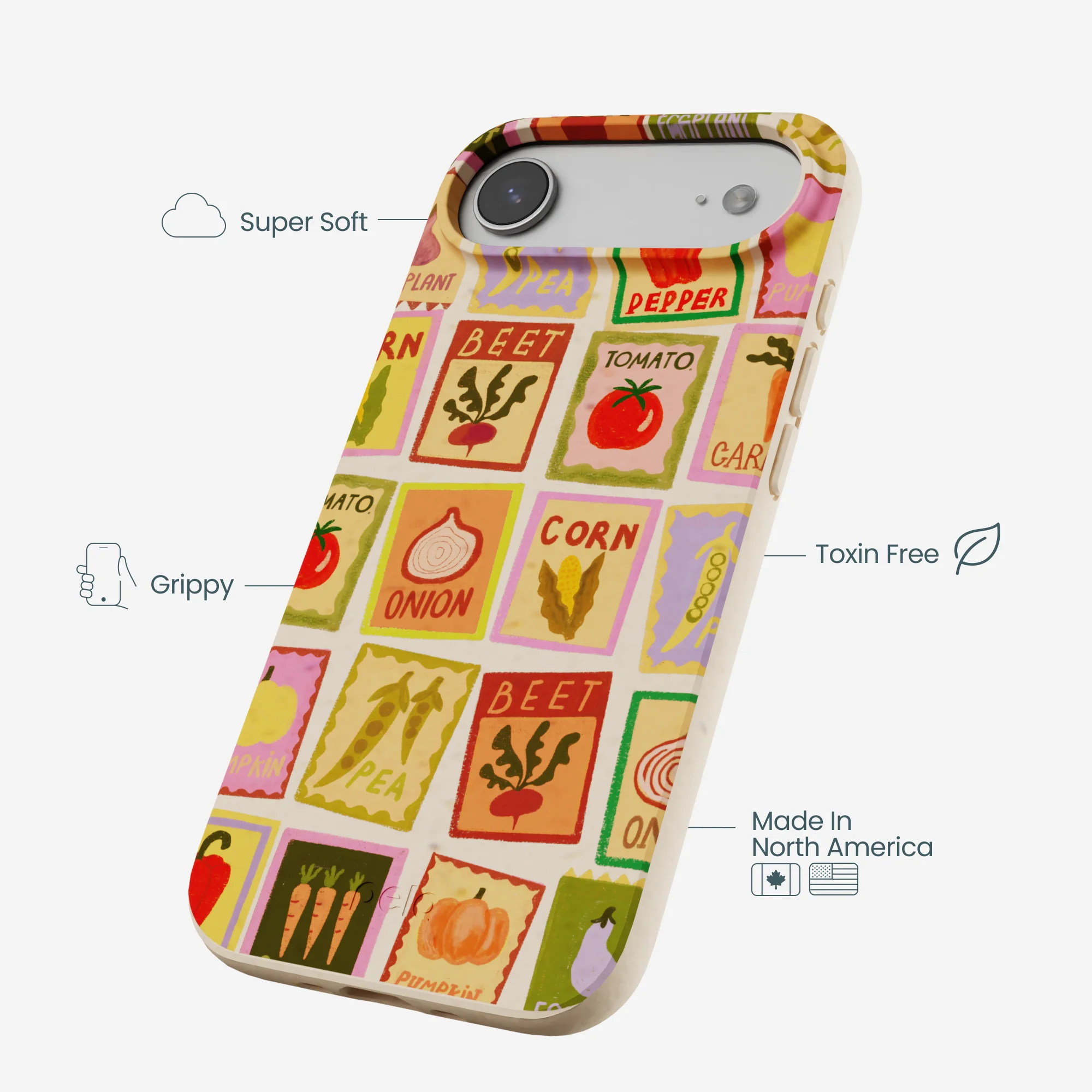 Seashell Veggie Packets iPhone Air Case - Image 3