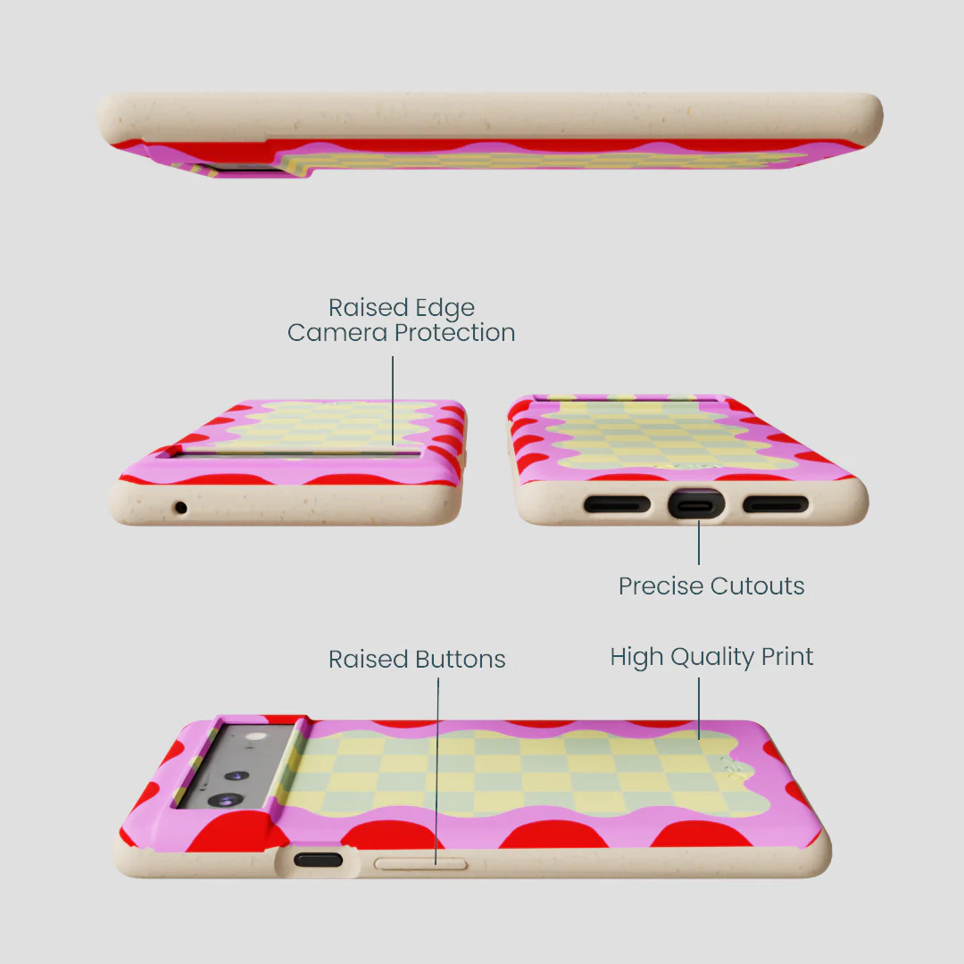 Seashell Warp Grid Google Pixel 6 Case - Image 2