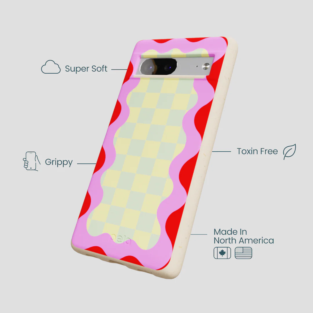 Seashell Warp Grid Google Pixel 7 Case - Image 3