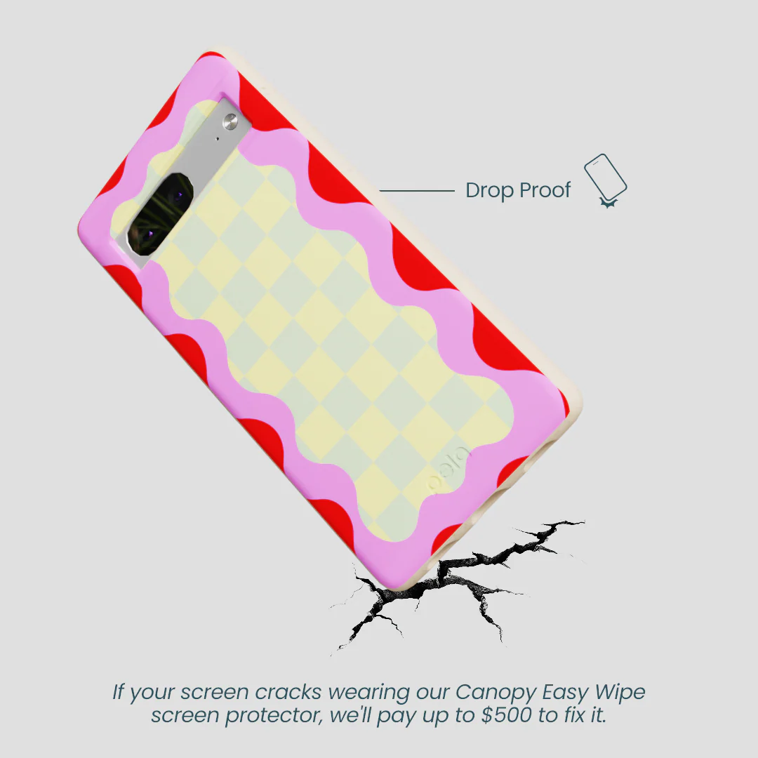 Seashell Warp Grid Google Pixel 7a Case - Image 4