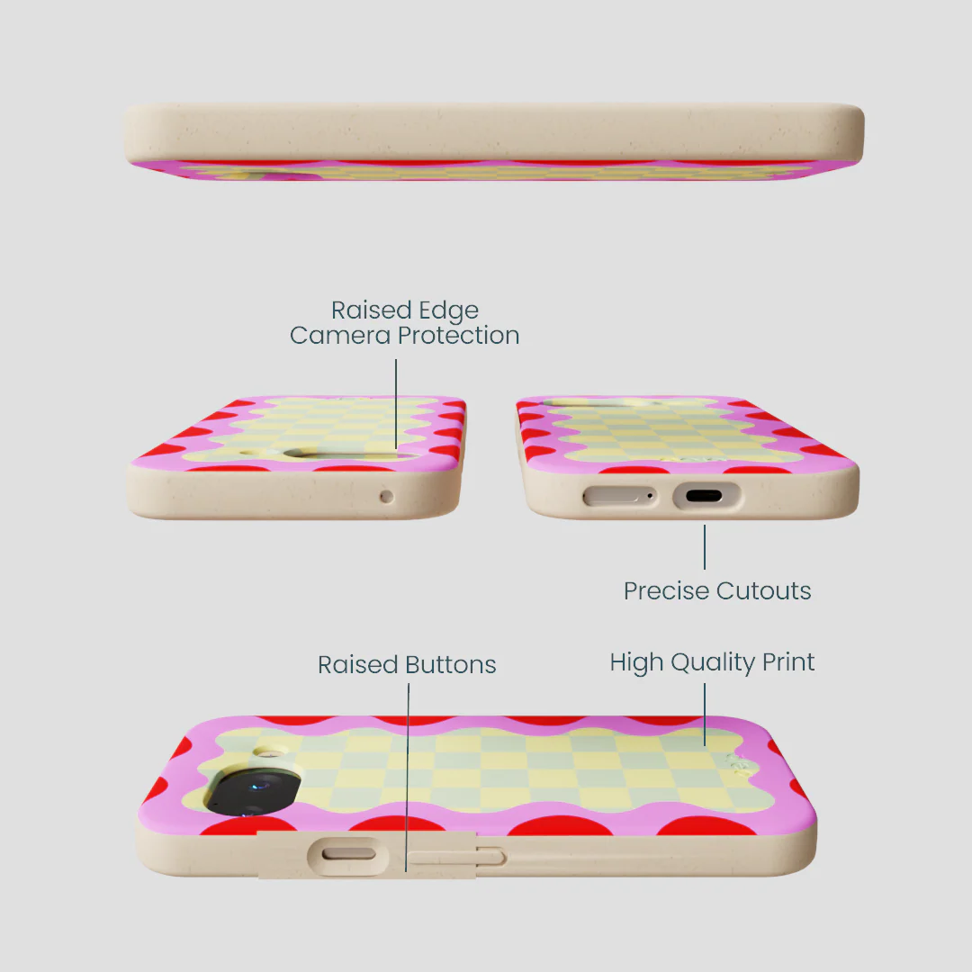 Seashell Warp Grid Google Pixel 9a Case - Image 2