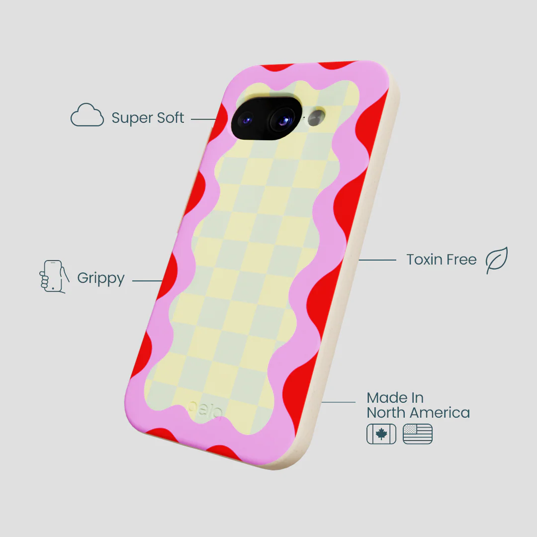 Seashell Warp Grid Google Pixel 9a Case - Image 3