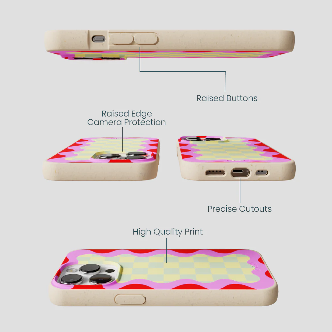 Seashell Warp Grid iPhone 13 Pro Case - Image 3