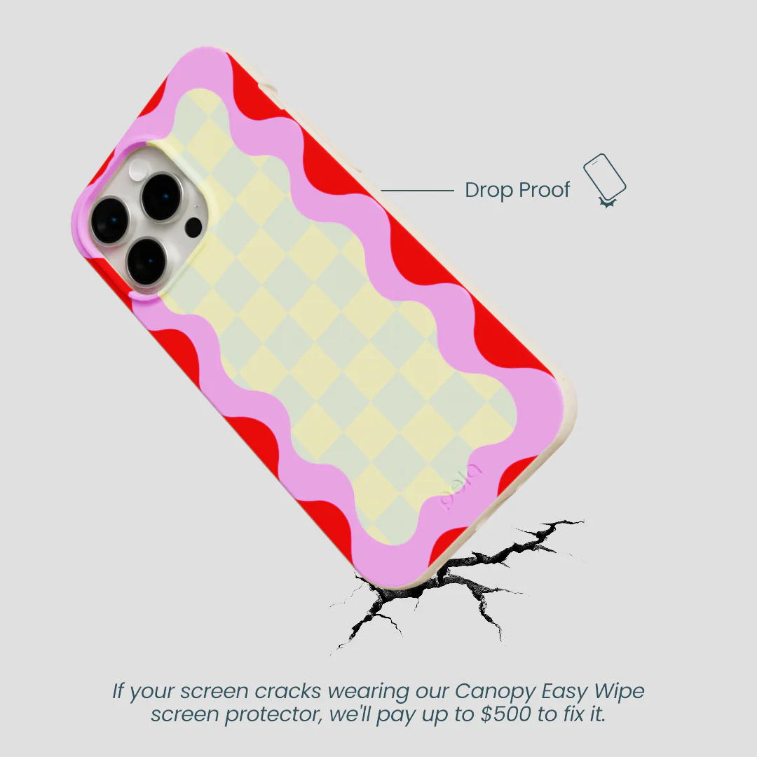 Seashell Warp Grid iPhone 14 Pro Max Case - Image 5