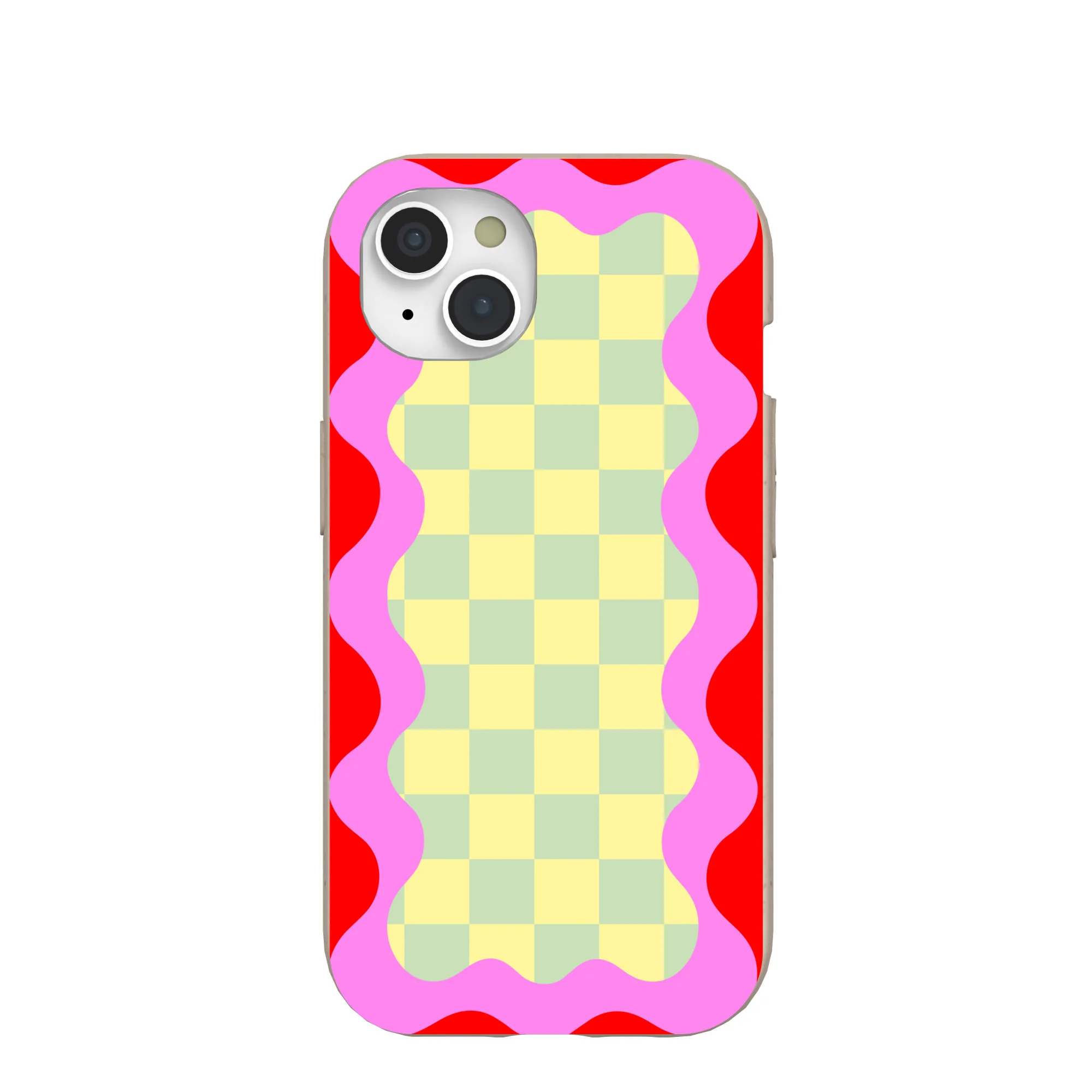 Seashell Warp Grid iPhone 15 Case
