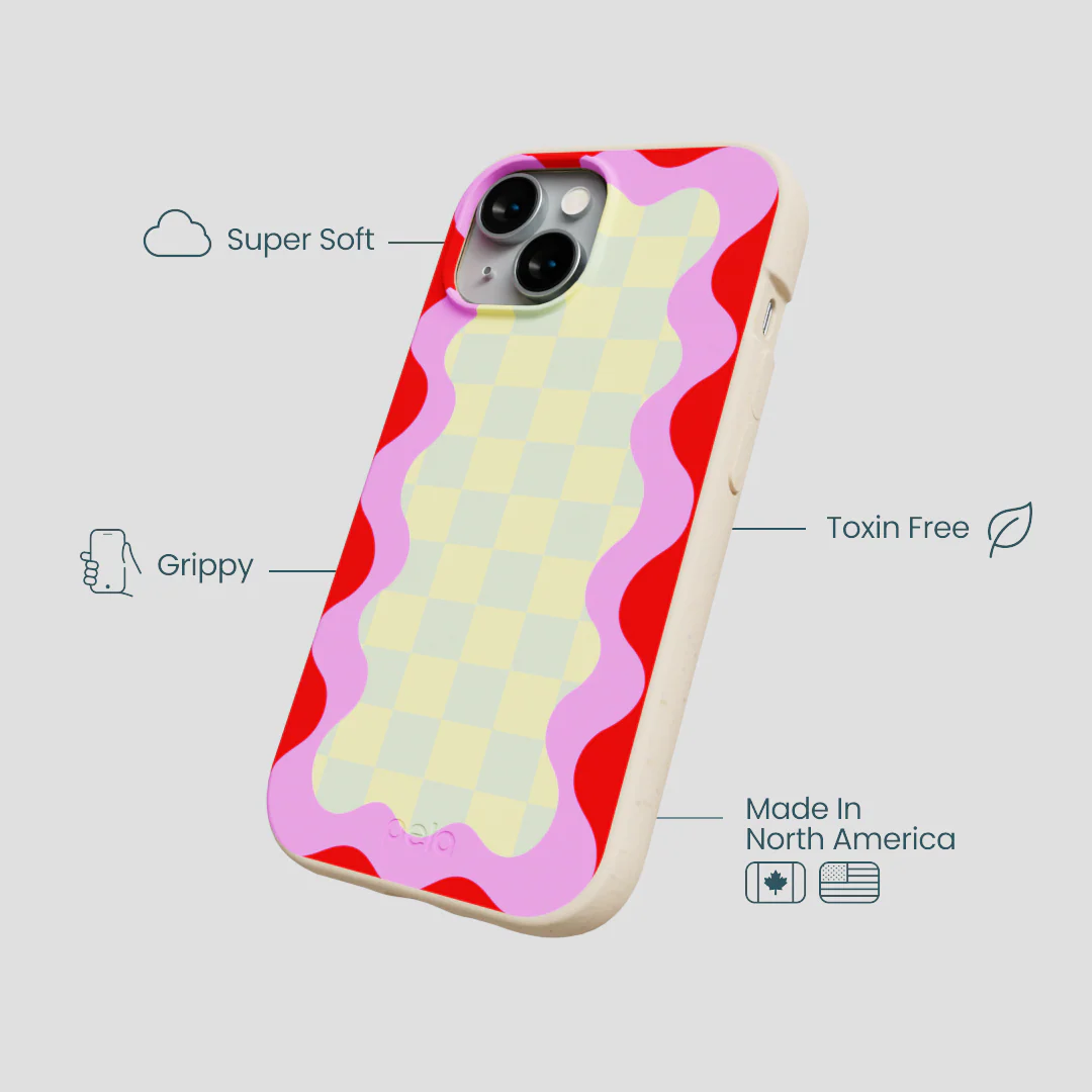Seashell Warp Grid iPhone 15 Case - Image 4