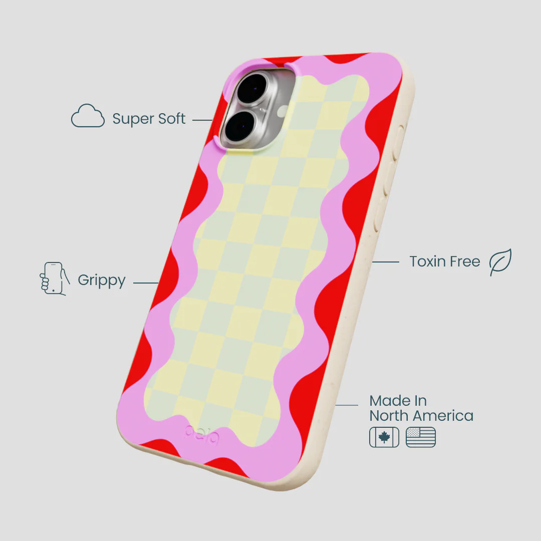 Seashell Warp Grid iPhone 16 Plus Case - Image 4