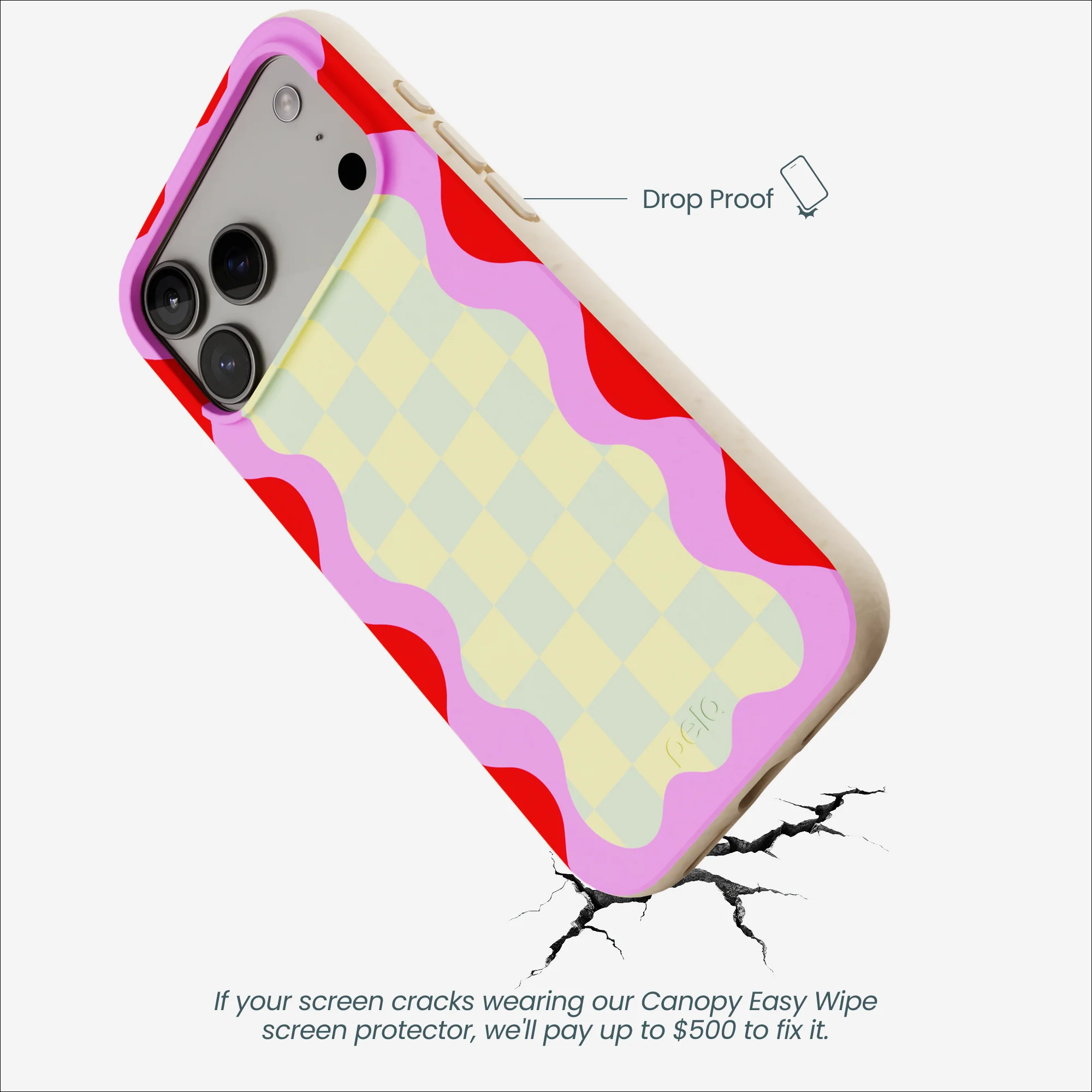 Seashell Warp Grid iPhone 17 Pro Max Case - Image 5