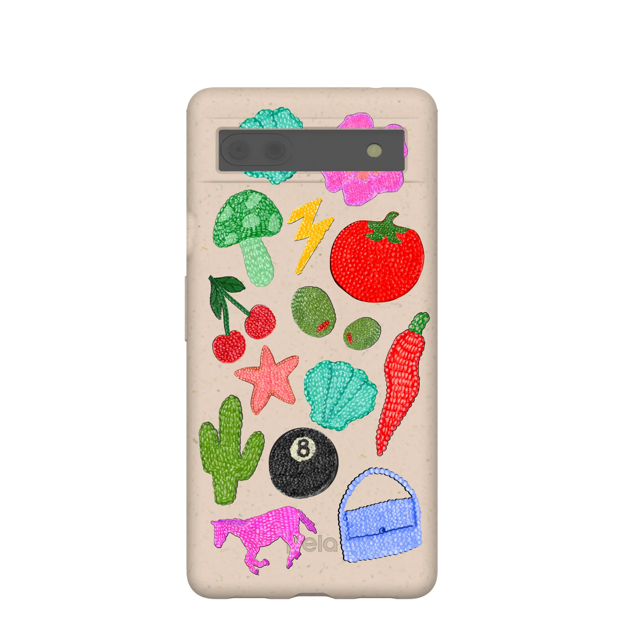Seashell Whimsy Brooches Google Pixel 6a Case