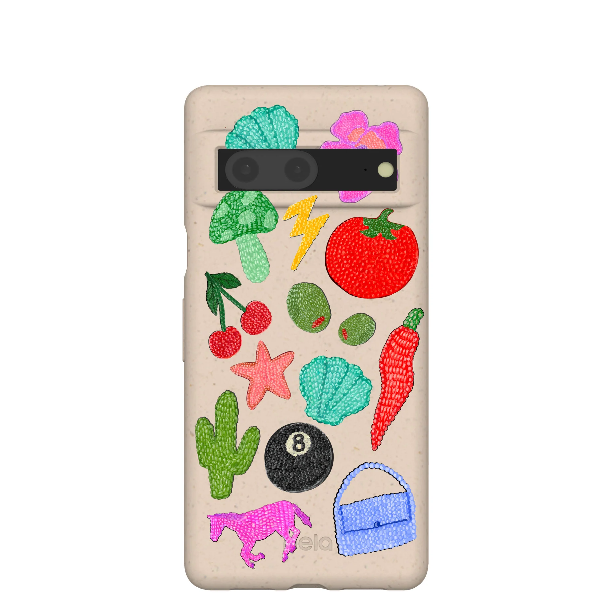 Seashell Whimsy Brooches Google Pixel 7 Case