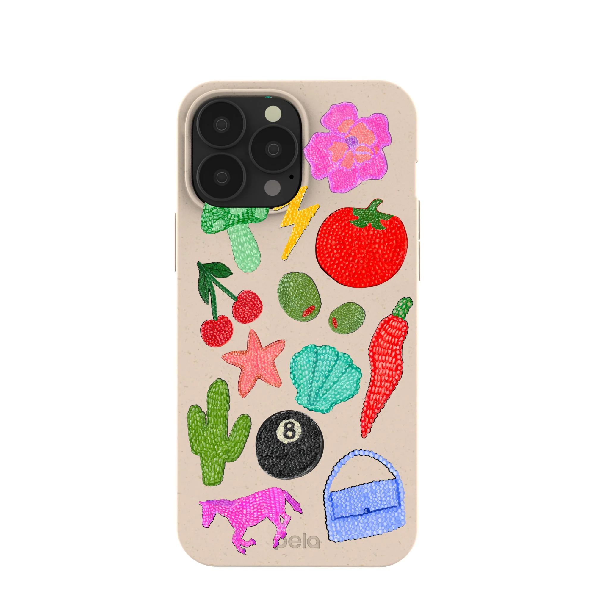 Seashell Whimsy Brooches iPhone 13 Pro Max Case