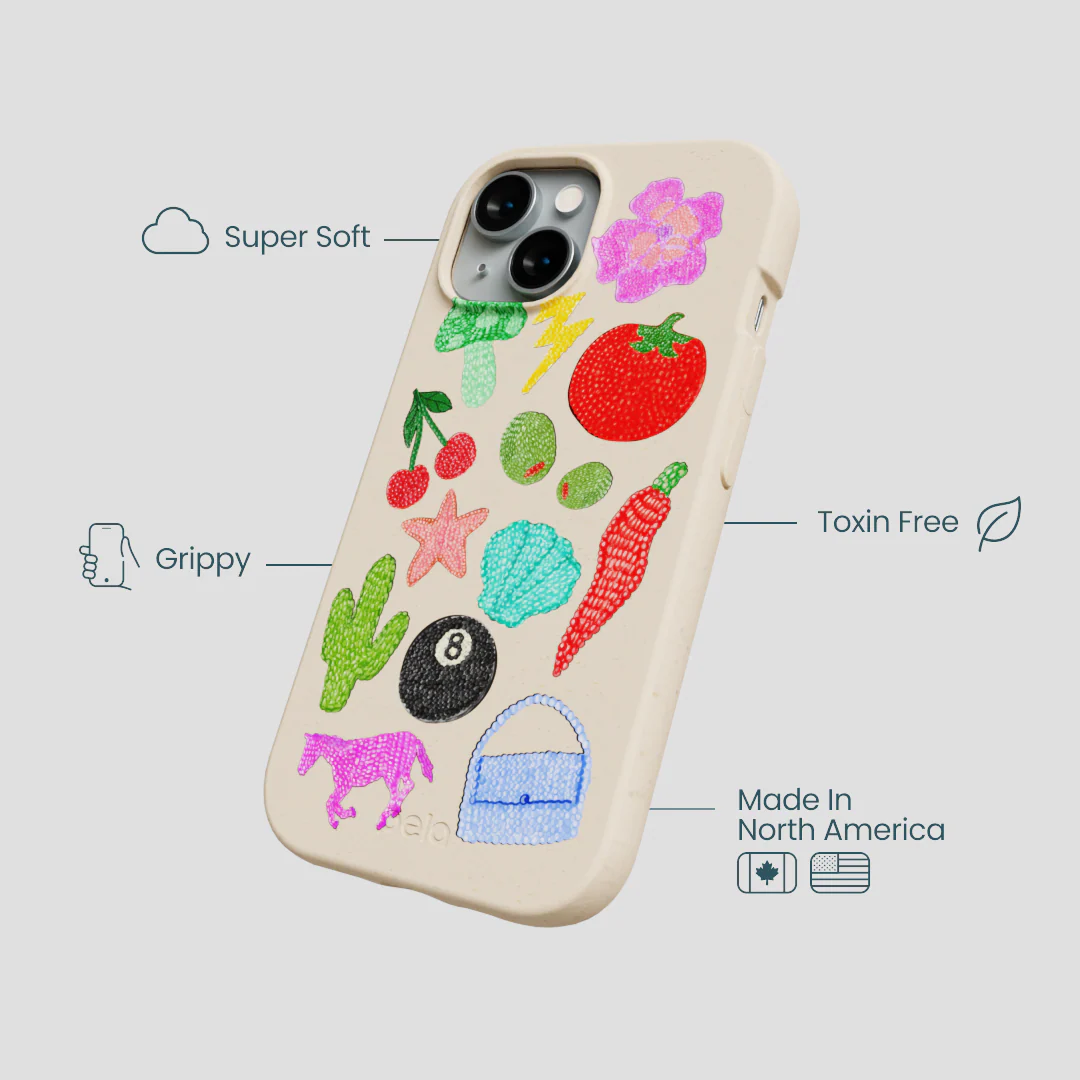 Seashell Whimsy Brooches iPhone 15 Case - Image 4