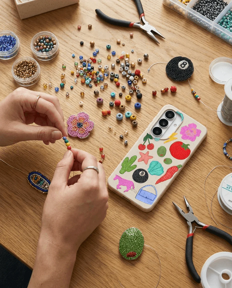 Seashell Whimsy Brooches Samsung Galaxy S23+(Plus) Case - Image 2
