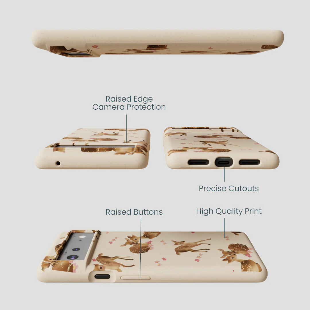 Seashell Whimsy Deer Google Pixel 6a Case - Image 3